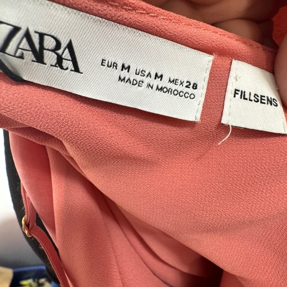 Zara V-Neck Mini Dress Pink - Picture 5 of 12